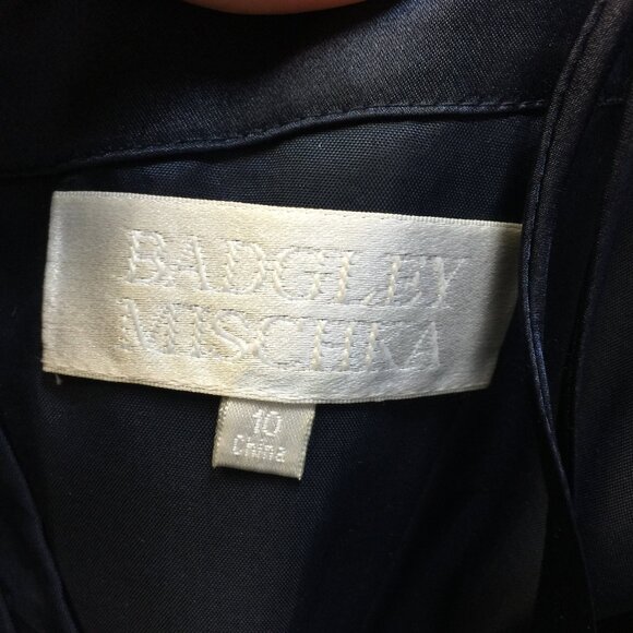 Badgley Mishka Strapless Party Dress Size 10 Womans Black Polka Dot Embellished - Picture 4 of 15